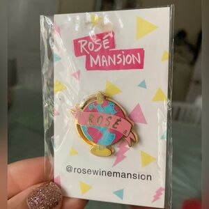 Rose Mansion Globe Enamel Pin